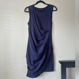 BCBG Max Azria dropped silk side zipper dress 2